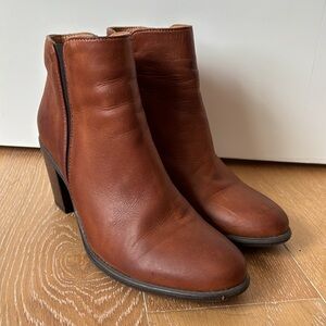 Miz Mooz Pancho cognac leather booties size 39 (fit like 8.5)